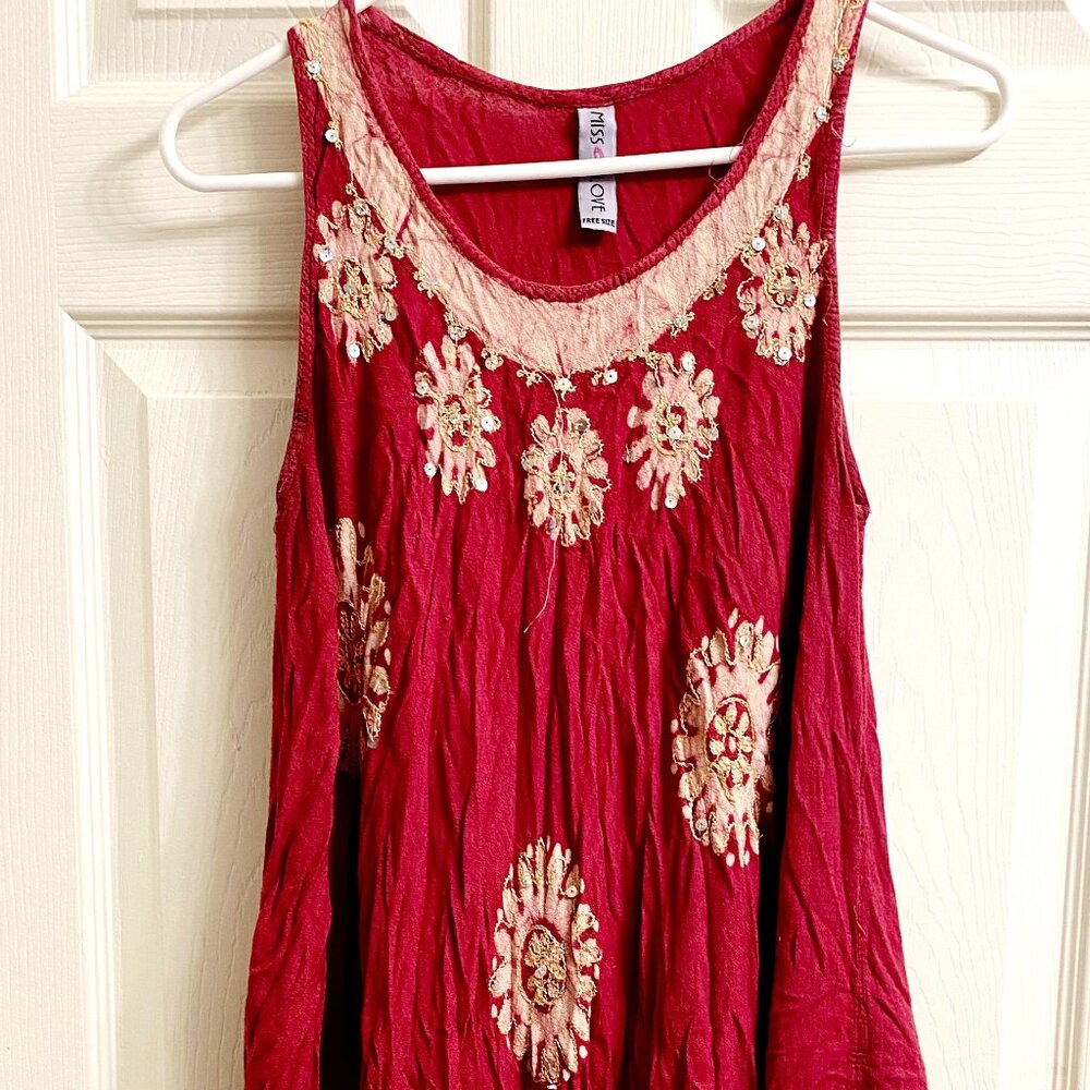 Red Sequence Dress